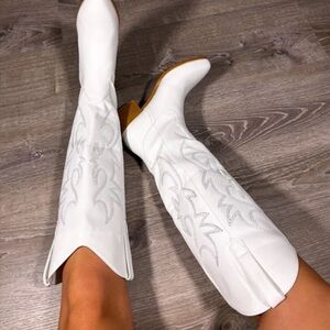 White cowboy boots